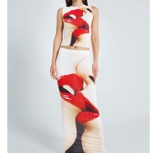 Jaded London two piece kiss set